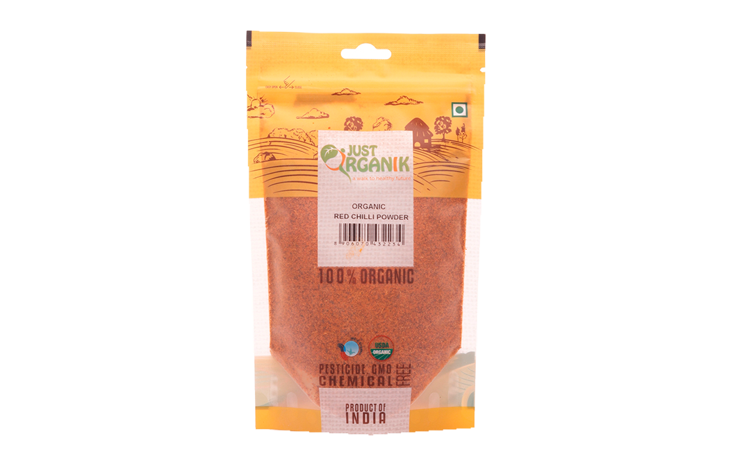Just Organik Organic Red Chilli Powder   Pack  100 grams